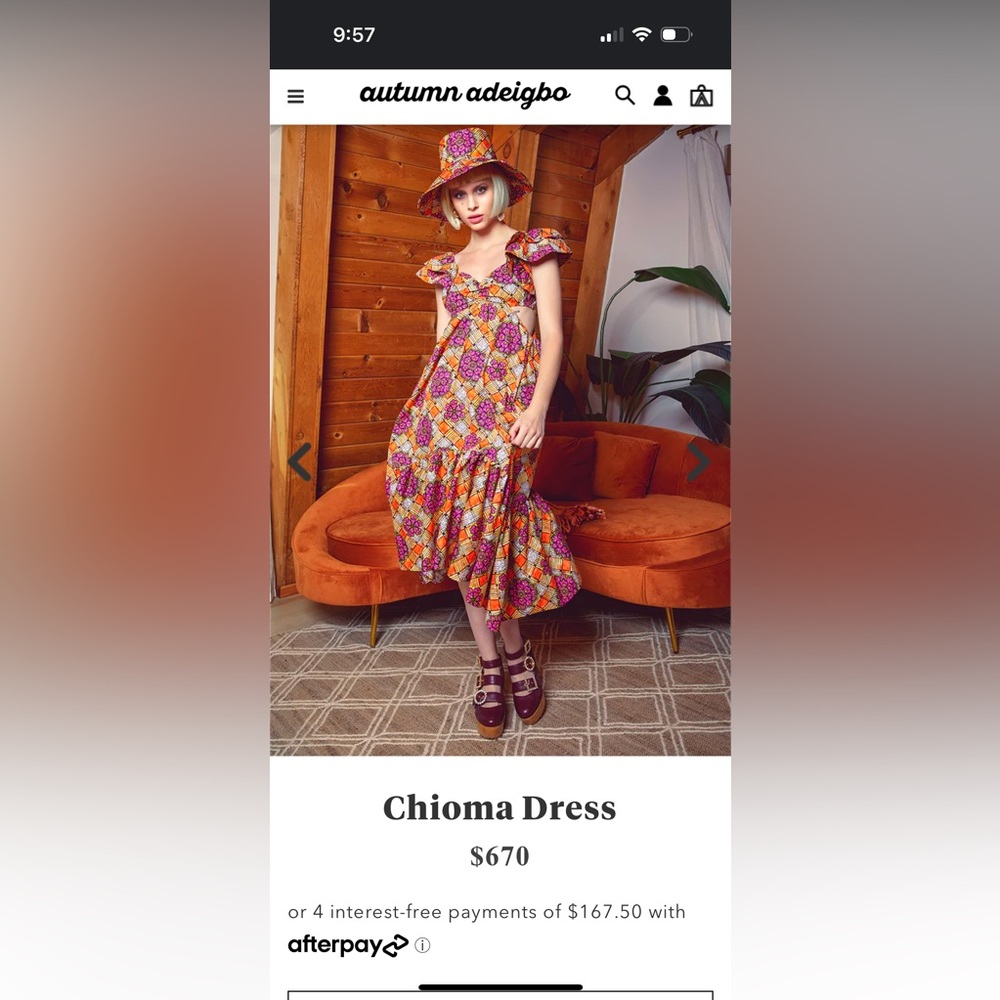 Autumn Adeigbo cut out dress